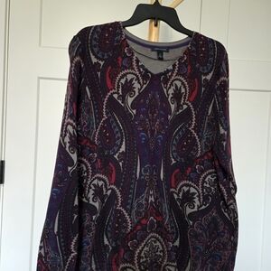 Tommy Hilfiger Multicolor Paisley V-Neck Top